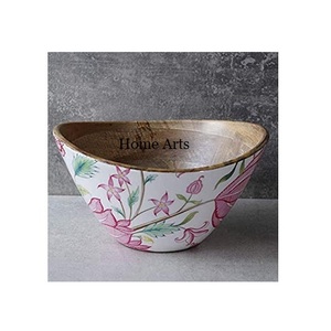 Bol à dessert en bois imprimé au design standard, taille personnalisée, forme ronde, bol alimentaire de qualité exclusive - Product Image 6