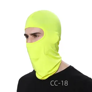 Balaclavas de seda respirável para uso individual, máscara de esqui multifuncional, à prova de vento e seda, logotipo personalizado