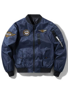 Chaqueta de bombardero para hombre hecha a medida de alta calidad tela de lona de calidad de talla grande con chaqueta de precio barato para hombre - Product Image 6