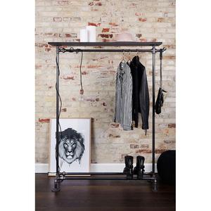 GQA68013 Porte-vêtements en tuyau de plomberie thermolaqué 120x40x160cm, type sur pied, organisateur de vêtements pour armoire et magasin - Product Image 3