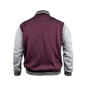 Veste universitaire avec broderie, logo streetwear, patchs, style veste de baseball - Product Image 3