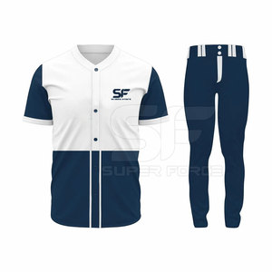 ชุดเบสบอลตาข่ายระบายอากาศสะดวกสบายและทนทานชุดเบสบอลสั่งทำพร้อมชื่อทีมปัก - Product Image 2