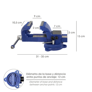 Tornillo Banco Giratorio Heavy Duty 105 mm. - Product Image 2