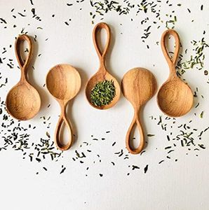 <b>Small</b> Hand- Carved custom Wooden Spice <b>Spoon</b> Eco-Friendly Kitchen Utensil Natural Wooden Cooking <b>Spoon</b> Gift essential - Product Image 2