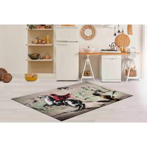 Alfombra Banksy Horse Rider: Alfombra Antideslizante con Diseño de Graffiti, con Pelo Suave - Product Image 4