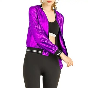 2025 dames en cuir de mouton véritable veste dames recadrée Bomber Style mode printemps en cuir véritable veste femmes Bomber vestes - Product Image 2
