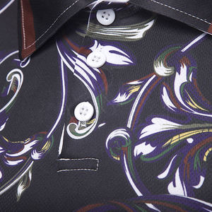 T-shirt personnalisé pour homme de haute qualité, col roulé, manches courtes, respirant, séchage rapide, élasthanne/polyester, sérigraphie sur le devant - Product Image 6