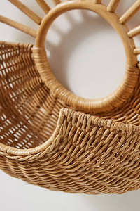 Panier mural en rotin naturel tissé à la main - Décoration d'intérieur en rotin, panier de rangement, produits pour enfants, fabrication au Vietnam - Product Image 3