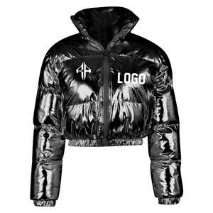 ATLANTIC Top Nueva venta Logotipo personalizado Chaqueta de invierno 100% Poliéster Transpirable Impreso Cremallera Chaqueta acolchada - Product Image 6