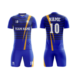 ชุดกีฬาเสื้อสโมสรธรรมดาเสื้อฟุตบอลสําหรับผู้ชายหลายสีเย็บปะติดปะต่อกันเสื้อฟุตบอลชายชุดส่งออกจาก BD - Product Image 5