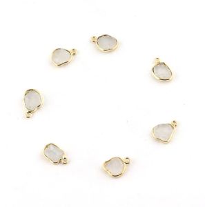 Natural de la piedra lunar del arco iris de Plata de Ley 925 Ajuste de bisel de plata colgante de piedras preciosas colgante mes de junio piedra collar de piedras preciosas joyas - Product Image 1