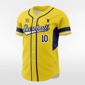 Custom Sublimated Unisex <b>Baseball</b> Jersey Breathable 100% Polyester Anti-Bacterial Quick Dry Sportswear <b>Set</b> Plus Size Printed - Product Image 1