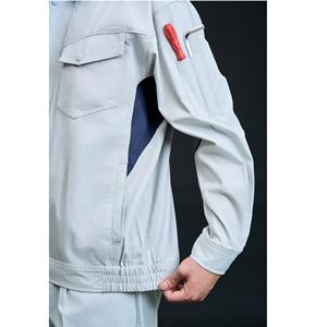 Ensemble de vêtements de travail confortable et sûr, à manches longues, haute visibilité, durable, OEM Vietnam FMF, gris respirant pour hommes - Product Image 2