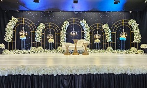 Arcos de Metal dorados especiales, decoración de boda, escenario de boda indio, marcos de Metal y fibra, precio de fábrica, superventas, arco de escenario Nikkah - Product Image 4