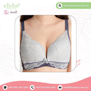 Sujetador deportivo de maternidad de algodón 100% para mujer, sujetadores de lactancia decorados con encaje Sexy cómodos para todo el día, XL, lactancia fina sin costuras - Product Image 4
