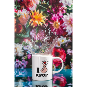 Taza de Cerámica con Diseño de K-Pop, Ideal para Regalo a Fans del K-Pop - Product Image 1