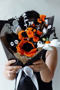 Bouquet de fleurs au crochet d'Halloween, Veilleuse, Cadeau - Product Image 4