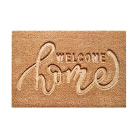 Tapis de porte anti-dérapant imprimé en relief imperméable à l'eau anti-poussière pour l'entrée de la maison couloir salon PVC COIR tapis de porte en relief