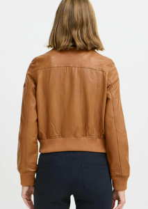 Chaqueta de cuero de invierno y otoño de alta calidad, chaquetas de moda de cuero para mujer, chaquetas de cuero Nappa de oveja de lujo para mujer - Product Image 2