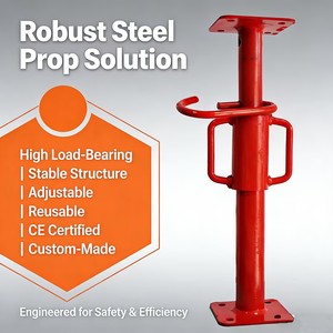 Puntales Telescópicos Ajustables de Acero con Soporte de Acero Galvanizado para Plataformas de Andamios y Soporte de Losas - Product Image 3