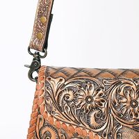 Embrayage usiné à la main en cuir véritable Western femmes sac à main sac à main en cuir pochette pochette sac à main