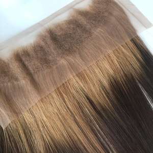 Extensiones de cabello virgen vietnamita alineadas con cutícula completa 100%, trama doble, Color personalizable, hueso sedoso recto - Product Image 6