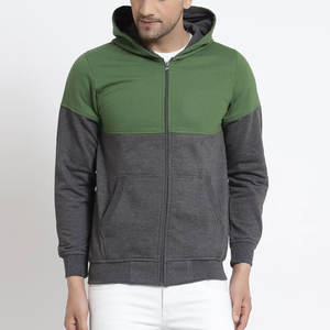 Precio más barato Patrón sólido Hombres Cremallera Sudadera con capucha Mejor calidad Hombres Cremallera Sudaderas con capucha para la temporada de otoño - Product Image 1