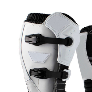 2024 personnalisé hommes genou-haut Motocross chaussures haute qualité imperméable en cuir véritable doublure PVC caoutchouc plat hiver Moto bottes - Product Image 6