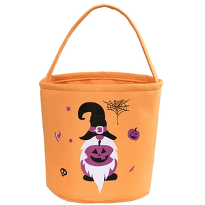 Cubo de truco o trato de Halloween, cesta de dulces de calabaza de Halloween, cubos, bolsas de regalo reutilizables para niños, suministros para fiestas de Halloween, OEM - Product Image 1