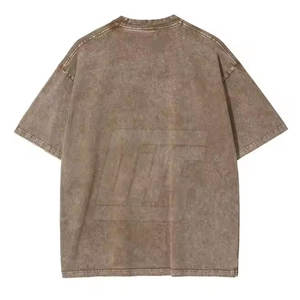 เสื้อยืดโอเวอร์ไซส์ผู้ชายลายฟอกสี ผ้าเนื้อนุ่ม สไตล์สตรีทแวร์ สำหรับใส่ในชีวิตประจำวันและสไตล์คนเมือง - Product Image 2