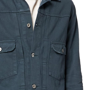 Chaqueta de mezclilla de manga larga con estilo para hombre superventas invierno nuevo diseño venta al por mayor venta en blanco - Product Image 6