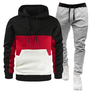 Conjuntos de chándales para hombre de primavera y otoño, Sudadera con capucha de manga larga y pantalones para correr, 2 uds., trajes para correr, ropa deportiva, ropa informal - Product Image 2