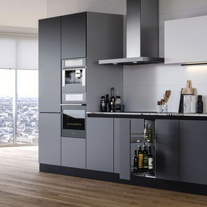 Emuca Módulo SupraMax 150mm Acero Cromado Botellero Lateral Extraíble con Cierre Suave para Armarios de Cocina Fabricado en España - Product Image 2