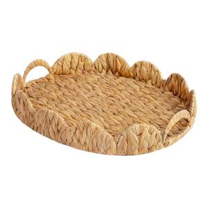 ถาดเสิร์ฟอาหารหวายขอบหยักถาดรองน้ำสำหรับชาวเติร์ก - Product Image 1