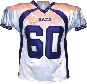 Maillot d'uniforme de football américain 100% pour les jeunes entièrement personnalisable avec logo d'usine d'origine longueur des manches courtes - Product Image 2