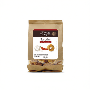 Taralli Tradicionales Horneados Picantes Sin Gluten Duros 250g 12 Unidades con Chile y Granos - Product Image 2