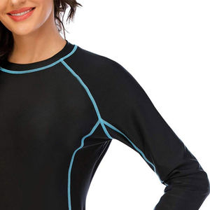 Best Style Custom Logo UPF50+ Breathable Eco-Friendly Quick Dry MMA <b>Rash</b> <b>Guards</b> <b>for</b> <b>Women</b> Fitness Wear Full Sleeve 10 Pcs MOQ - Product Image 6