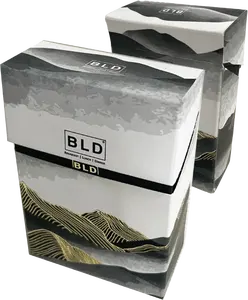 21 sigara tarzı ön haddelenmiş koniler ağartılmamış kahverengi kağıt konileri sigara kağıdı kutu özel OEM tasarım BLD