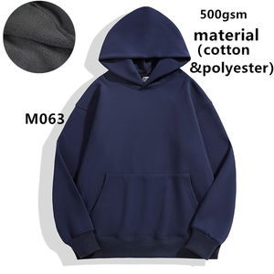 Sweats à capuche unisexes d'hiver - Polyester/coton 500GSM Tissu tissé Coupe ample Respirant et écologique Impression et logo personnalisés - Product Image 6