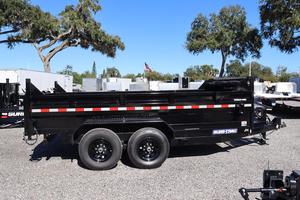 High Performance 7 x 14 FT Low Profile Hydraulic Tipping Dump Trailer 14K GVWR Heavy Duty Equipment Hauling Trailer - Product Image 3