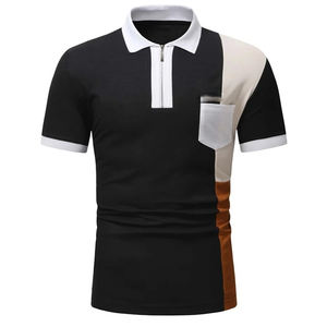 เสื้อโปโลผ้าฝ้าย100% สำหรับผู้ชายเสื้อกอล์ฟกันยับสำหรับตีกอล์ฟ - Product Image 1