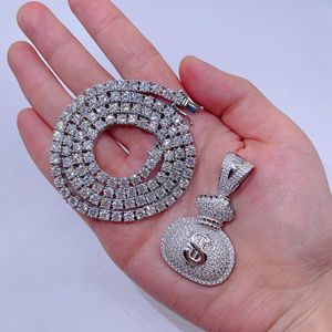 จี้ห้อยกระเป๋าเงิน VVS เงิน viced OUT hip hop - Product Image 1