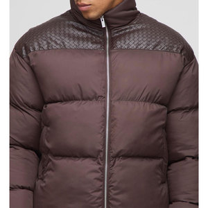 Vente en gros Veste matelassée pour homme Manteau matelassé chaud d'hiver Veste matelassée en duvet d'extérieur - Product Image 3