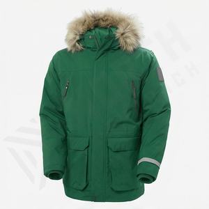Chaqueta de Felpa de Color Sólido Personalizada para Hombre, Chaqueta de Primavera y Otoño, Elegante, Cómoda, Informal, Parka Térmica Aislada, Cortavientos, para Nieve - Product Image 1