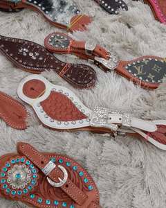 Espuelas de marca de diseñador de estilo occidental para caballos, pantalones ecuestres de lujo de LICRA con logotipo personalizado de lujo - Product Image 2