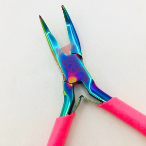 New Plier Hair <b>Extension</b> Plier Stainless Steel Pliers <b>Micro</b> Nano Ring Hair <b>Extensions</b> Opener Removal Tool Hair Loop Styling Tool - Product Image 3