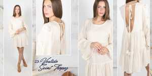 Vestido maxi de playa, vestido maxi bordado, vestido maxi cruzado, vestido maxi de playa con cintura baja, vestido mini con cuello - Product Image 6