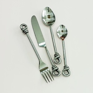 Royal Design Flat Handle Round End Stainless Steel Cutlery Set PVD Shiny Gold Polished <b>Dishwasher</b> and Food Safe - Product Image 5