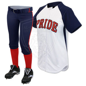 Ropa deportiva ligera para mujer, uniforme de softbol de nuevo diseño más vendido, conjunto de uniforme de softbol transpirable de talla grande - Product Image 4