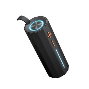 ALTAVOZ BT Model 1130378 Outdoor <b>Waterproof</b> LED RGB <b>Speaker</b> 5W X2 Microphone Battery Powered Parties Black Plastic Cabinet - Product Image 3